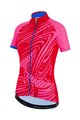 SANTINI Cyklistický dres s krátkým rukávem - GIADA POP LADY - růžová/modrá