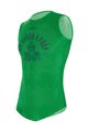 SANTINI Cyklistické triko bez rukávů - CROWN - zelená