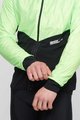 SANTINI Cyklistická větruodolná bunda - REDUX VIGOR - zelená/černá