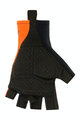 SANTINI Cyklistické rukavice krátkoprsté - ISTINTO - černá/oranžová