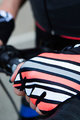 SANTINI Cyklistické rukavice krátkoprsté - RAGGIO - černá/růžová