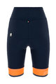 SANTINI Cyklistické kalhoty krátké bez laclu - GIADA LUX LADY - oranžová/modrá