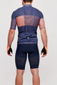 SANTINI Cyklistický dres s krátkým rukávem - TONO FRECCIA - modrá/oranžová