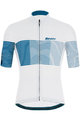 SANTINI Cyklistický krátký dres a krátké kalhoty - TONO FRECCIA - černá/bílá/modrá