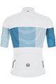 SANTINI Cyklistický dres s krátkým rukávem - TONO FRECCIA - modrá/bílá