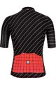 SANTINI Cyklistický dres s krátkým rukávem - SLEEK DINAMO - černá/červená