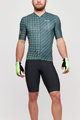 SANTINI Cyklistický krátký dres a krátké kalhoty - SLEEK DINAMO - zelená/černá