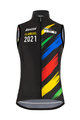 SANTINI Cyklistická vesta - UCI WC FLANDERS 2021 - duhová/černá