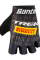 SANTINI Cyklistické rukavice krátkoprsté - TREK PIRELLI 2021 - žlutá/černá