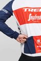 SANTINI Cyklistická větruodolná bunda - TREK SEGAFREDO 2021 - červená/bílá/modrá