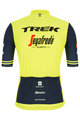 SANTINI Cyklistický dres s krátkým rukávem - TREK SEGAFREDO 2021 - modrá/žlutá