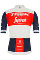 SANTINI Cyklistický dres s krátkým rukávem - TREK SEGAFREDO 2021 - červená/bílá/modrá