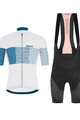 SANTINI Cyklistický krátký dres a krátké kalhoty - TONO FRECCIA - černá/bílá/modrá