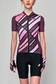SANTINI Cyklistický dres s krátkým rukávem - SLEEK RAGGIO LADY - růžová/fialová
