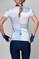 SANTINI Cyklistický krátký dres a krátké kalhoty - TONO SFERA LADY - bílá/modrá