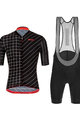 SANTINI Cyklistický krátký dres a krátké kalhoty - SLEEK DINAMO - bílá/černá