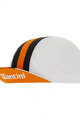 SANTINI Cyklistická čepice - BENGAL - černá/bílá/oranžová