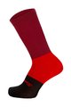 SANTINI Cyklistické ponožky klasické - BENGAL - černá/červená