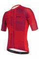 SANTINI Cyklistický dres s krátkým rukávem - KARMA KINETIC - bordó/červená