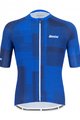 SANTINI Cyklistický dres s krátkým rukávem - KARMA KINETIC - modrá