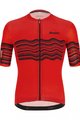 SANTINI Cyklistický krátký dres a krátké kalhoty - TONO PROFILO - červená/černá