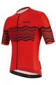 SANTINI Cyklistický dres s krátkým rukávem - TONO PROFILO - černá/červená