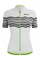SANTINI Cyklistický dres s krátkým rukávem - TONO PROFILO LADY - bílá/černá
