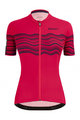 SANTINI Cyklistický dres s krátkým rukávem - TONO PROFILO LADY - růžová/černá