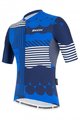 SANTINI Cyklistický dres s krátkým rukávem - DELTA OPTIC - bílá/modrá