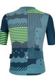 SANTINI Cyklistický dres s krátkým rukávem - DELTA OPTIC - zelená/modrá