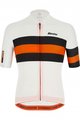 SANTINI Cyklistický dres s krátkým rukávem - SLEEK BENGAL - oranžová/černá/bílá