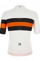 SANTINI Cyklistický dres s krátkým rukávem - SLEEK BENGAL - oranžová/černá/bílá