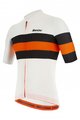 SANTINI Cyklistický dres s krátkým rukávem - SLEEK BENGAL - oranžová/černá/bílá