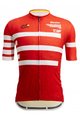 SANTINI Cyklistický dres s krátkým rukávem - TOUR DE FRANCE 2022 - bílá/červená/žlutá