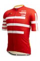 SANTINI Cyklistický dres s krátkým rukávem - TOUR DE FRANCE 2022 - bílá/červená/žlutá
