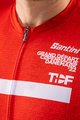 SANTINI Cyklistický dres s krátkým rukávem - TOUR DE FRANCE 2022 - bílá/červená/žlutá