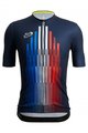 SANTINI Cyklistický dres s krátkým rukávem - TOUR DE FRANCE 2022 - bílá/červená/modrá