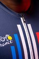 SANTINI Cyklistický dres s krátkým rukávem - TOUR DE FRANCE 2022 - bílá/červená/modrá