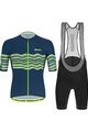 SANTINI Cyklistický krátký dres a krátké kalhoty - TONO PROFILO - černá/zelená
