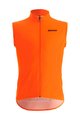 SANTINI Cyklistická vesta - NEBULA WINDPROOF - oranžová