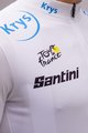 SANTINI Cyklistický dres s krátkým rukávem - TOUR DE FRANCE 2022 - bílá