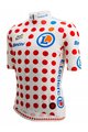 SANTINI Cyklistický dres s krátkým rukávem - TOUR DE FRANCE 2024 - červená/bílá