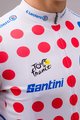 SANTINI Cyklistický dres s krátkým rukávem - TOUR DE FRANCE 2024 - červená/bílá