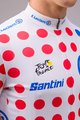 SANTINI Cyklistický dres s krátkým rukávem - TOUR DE FRANCE 2024 - červená/bílá