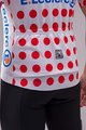 SANTINI Cyklistický dres s krátkým rukávem - TOUR DE FRANCE 2024 - červená/bílá