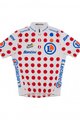 SANTINI Cyklistický dres s krátkým rukávem - TOUR DE FRANCE 2023 - bílá/červená