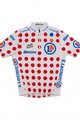 SANTINI Cyklistický dres s krátkým rukávem - TOUR DE FRANCE - bílá/červená