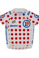 SANTINI Cyklistický dres s krátkým rukávem - TOUR DE FRANCE 2023 - bílá/červená