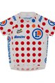 SANTINI Cyklistický dres s krátkým rukávem - TOUR DE FRANCE 2024 - červená/bílá