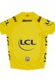 SANTINI Cyklistický dres s krátkým rukávem - TOUR DE FRANCE 2024 - žlutá